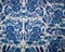 Blue-White-Multi Poly Floral Paisley Border Print Chiffon Woven Fabric By the Yard